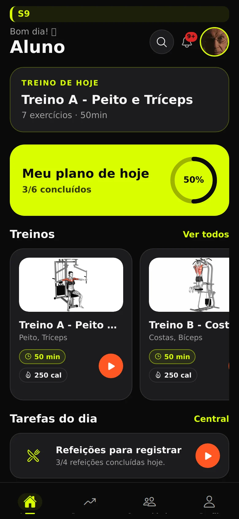 Check-in e operação digital